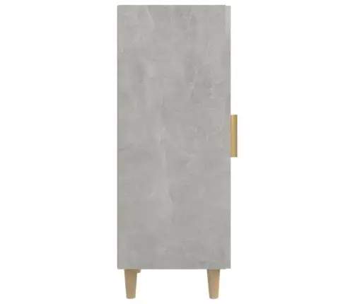 Kumode, Betona Pelēka, 34,5X34X90 Cm, Inženierijas Koks Vidaxl