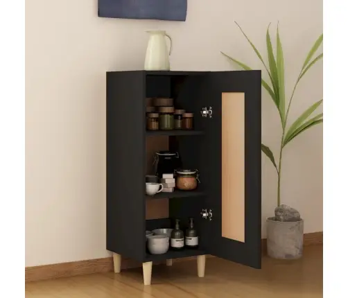 Kumode, Melna, 34,5X34X90 Cm, Inženierijas Koks Vidaxl Kumode, Melna, 34,5X34X90 Cm, Inženierijas Koks Vidaxl