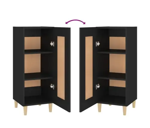 Kumode, Melna, 34,5X34X90 Cm, Inženierijas Koks Vidaxl Kumode, Melna, 34,5X34X90 Cm, Inženierijas Koks Vidaxl