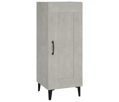 Kumode, Betona Pelēka, 34,5X34X90 Cm, Inženierijas Koks Vidaxl