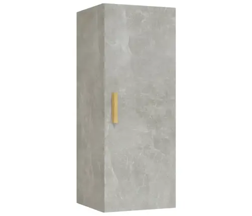 Sienas Skapītis, Betonpelēks, 34,5X34X90 Cm, Inženierijas Koks Vidaxl
