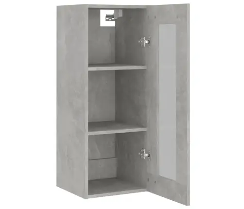 Piekarams Skapītis, Betona Pelēks, 34,5X34X90 Cm Vidaxl