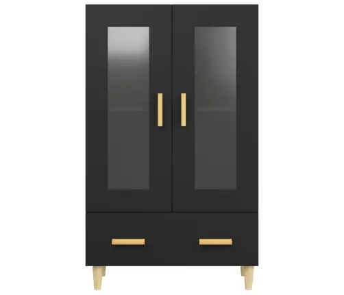 Augstais Skapītis, Melns, 70X31X115 Cm, Inženierijas Koks Vidaxl