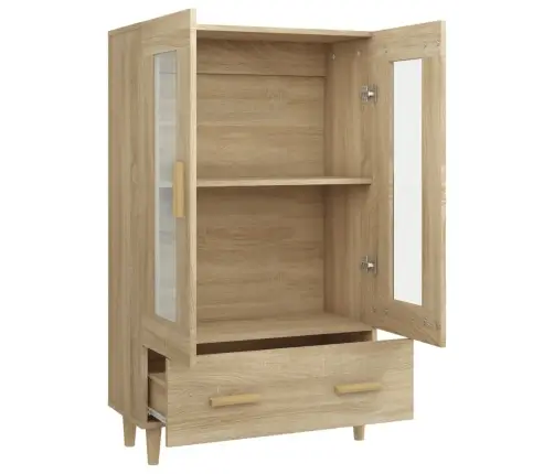 Kõrge Kapp, Sonoma Tamm, 70 X 31 X 115 cm Tehispuit