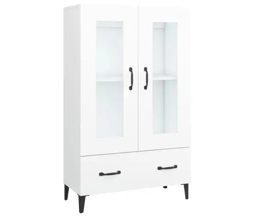 Augstais Skapītis, Balts, 70X31X115 Cm, Inženierijas Koks Vidaxl