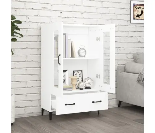 Augstais Skapītis, Balts, 70X31X115 Cm, Inženierijas Koks Vidaxl