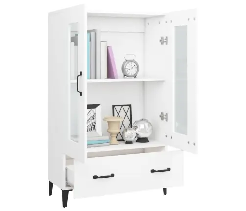 Augstais Skapītis, Balts, 70X31X115 Cm, Inženierijas Koks Vidaxl