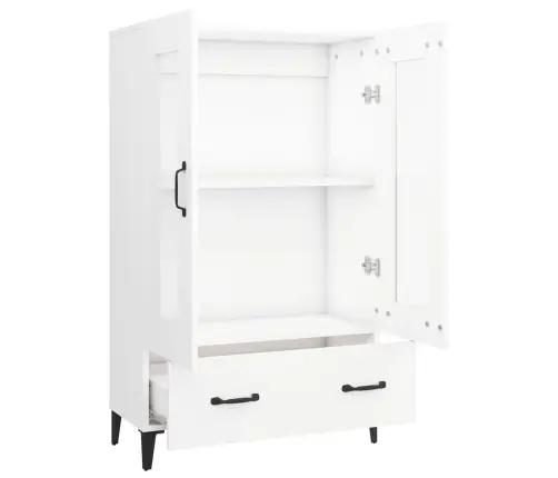 Augstais Skapītis, Balts, 70X31X115 Cm, Inženierijas Koks Vidaxl