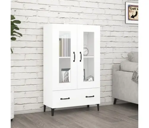 Augstais Skapītis, Balts, 70X31X115 Cm, Inženierijas Koks Vidaxl