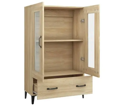 Augstais Skapītis, Ozola Krāsa, 70X31X115 Cm, Inženierijas Koks Vidaxl