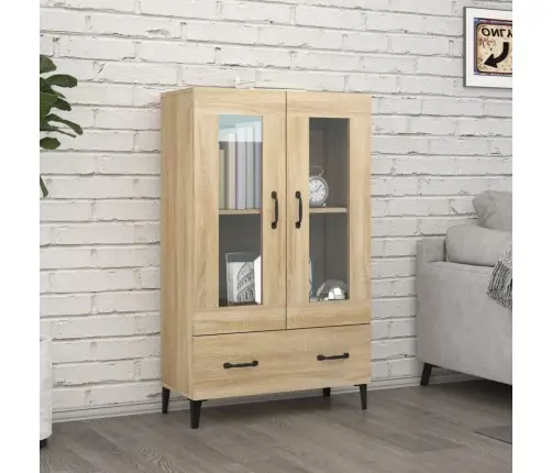 Augstais Skapītis, Ozola Krāsa, 70X31X115 Cm, Inženierijas Koks Vidaxl