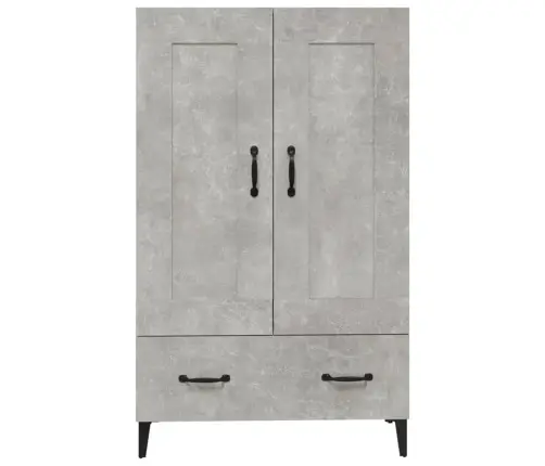 Komoda, Betono Pilkos Spalvos, 70X31X115cm Apdirbta Mediena