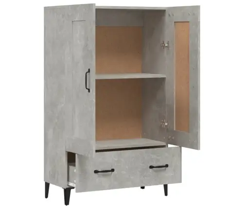 Komoda, Betono Pilkos Spalvos, 70X31X115cm Apdirbta Mediena