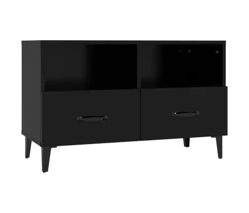 Tv Skapītis, Melns, 80X36X50 Cm, Inženierijas Koks Vidaxl
