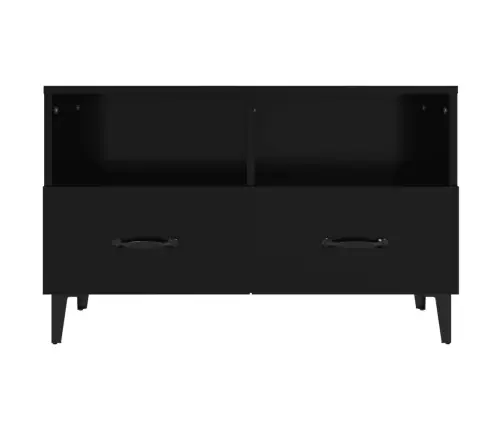 Tv Skapītis, Melns, 80X36X50 Cm, Inženierijas Koks Vidaxl