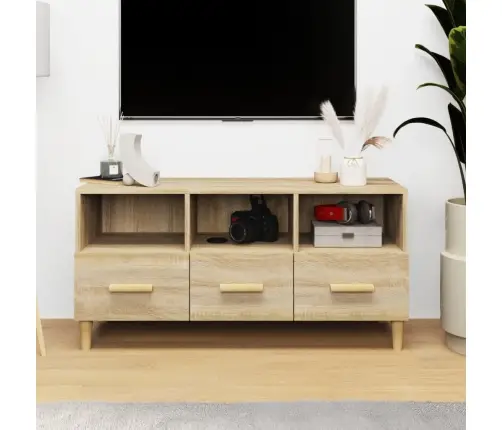 Tv Skapītis, Ozolkoka Krāsa, 102X36X50 Cm, Inženierijas Koks Vidaxl