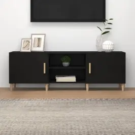 Tv Skapītis, Melns, 150X30X50 Cm, Inženierijas Koks Vidaxl