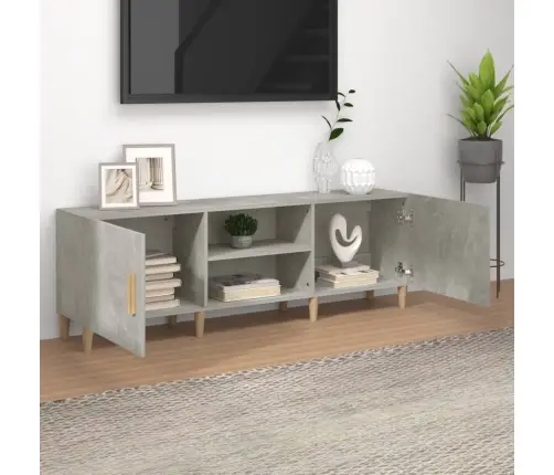 Telerikapp, Betoonhall, 150X30X50 cm Tehispuit