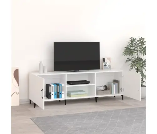 Tv Skapītis, Balts, 150X30X50 Cm, Inženierijas Koks Vidaxl