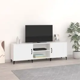 Tv Skapītis, Balts, 150X30X50 Cm, Inženierijas Koks Vidaxl
