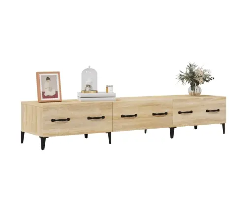Televizoriaus Spintelė, Ąžuolo, 150X34,5X30cm Apdirbta Mediena