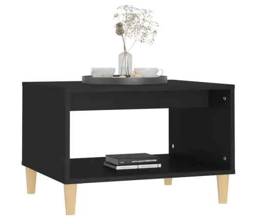 Kafijas Galdiņš, Melns, 60X50X40 Cm, Inženierijas Koks Vidaxl