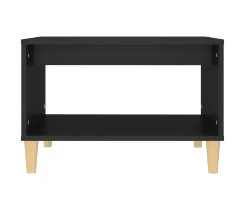 Kafijas Galdiņš, Melns, 60X50X40 Cm, Inženierijas Koks Vidaxl