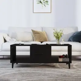 Kafijas Galdiņš, Melns, 102X50X40 Cm, Inženierijas Koks Vidaxl
