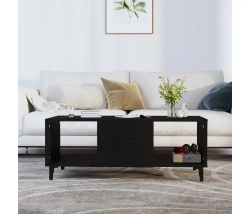 Kafijas Galdiņš, Melns, 102X50X40 Cm, Inženierijas Koks Vidaxl