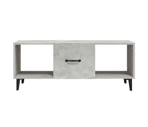 Kafijas Galdiņš, Betona Pelēks, 102X50X40 Cm, Inženierijas Koks Vidaxl