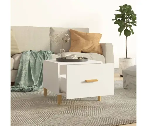 Kafijas Galdiņi, 2 Gab., Balti, 50X50X40 Cm, Inženierijas Koks Vidaxl