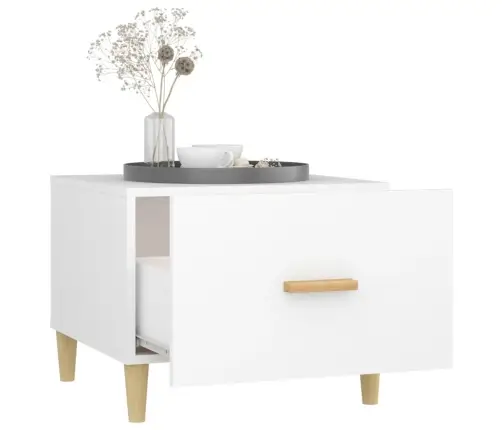 Kafijas Galdiņi, 2 Gab., Balti, 50X50X40 Cm, Inženierijas Koks Vidaxl
