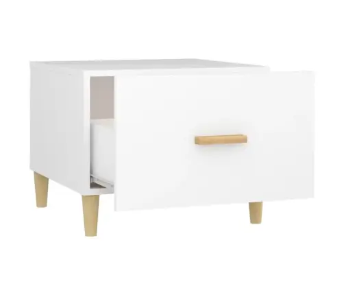 Kafijas Galdiņi, 2 Gab., Balti, 50X50X40 Cm, Inženierijas Koks Vidaxl