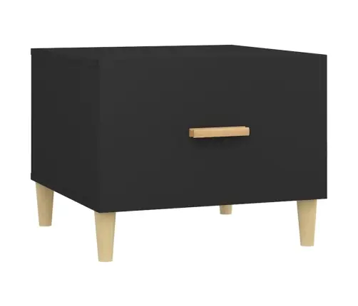 Kafijas Galdiņi, 2 Gab., Melni, 50X50X40 Cm, Inženierijas Koks Vidaxl