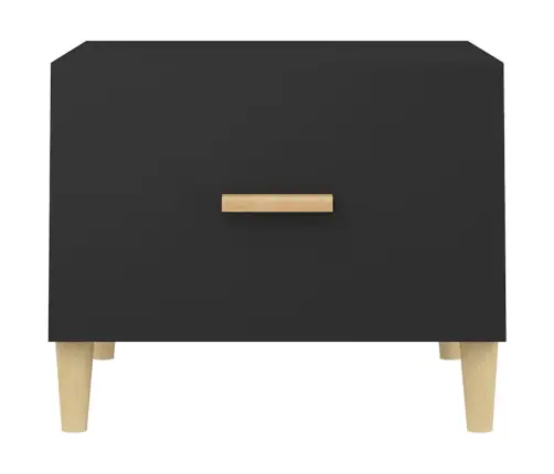 Kafijas Galdiņi, 2 Gab., Melni, 50X50X40 Cm, Inženierijas Koks Vidaxl