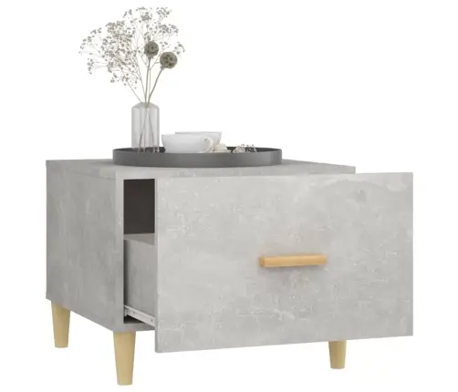 Kafijas Galdiņi, 2 Gab., Pelēki, 50X50X40 Cm, Inženierijas Koks Vidaxl