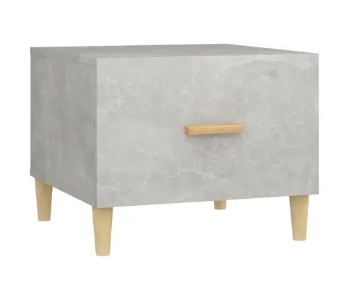 Kafijas Galdiņi, 2 Gab., Pelēki, 50X50X40 Cm, Inženierijas Koks Vidaxl