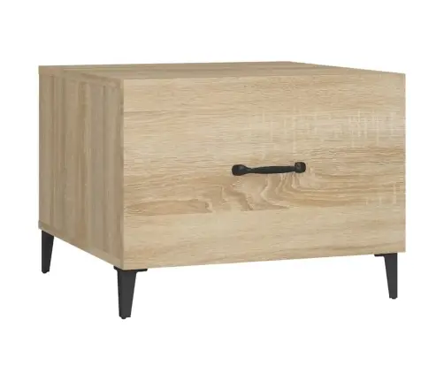 Kavos Staliukas Su Metalinėmis Kojelėmis, Ąžuolo, 50X50X40Cm