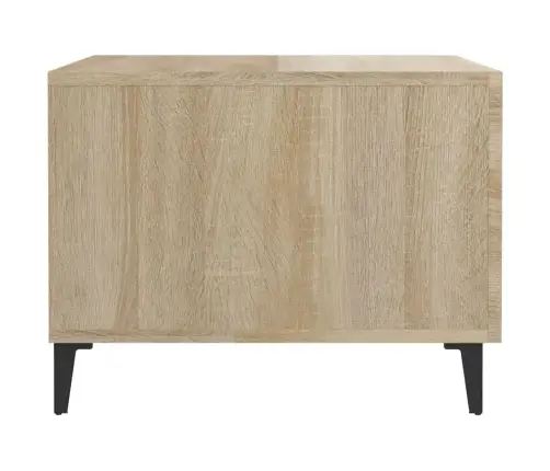 Kavos Staliukas Su Metalinėmis Kojelėmis, Ąžuolo, 50X50X40Cm