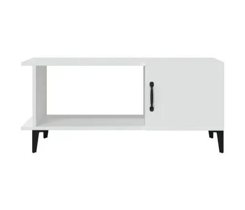 Kavos Staliukas, Baltos Spalvos, 90X50X40cm Apdirbta Mediena