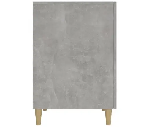 Rašomasis Stalas, Betono Pilkas, 140X50X75cm Apdirbta Mediena