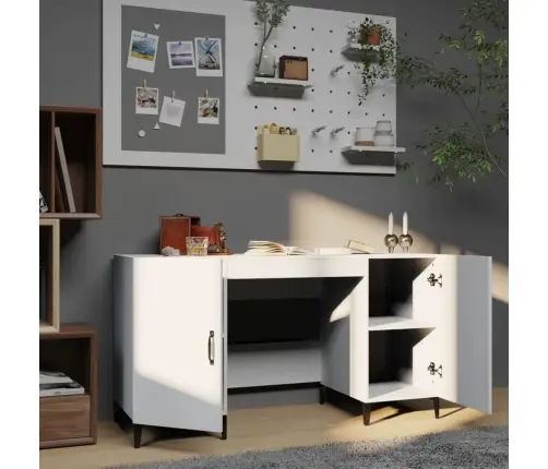 Rakstāmgalds, Balts, 140X50X75 Cm, Inženierijas Koks Vidaxl