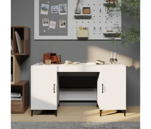 Rakstāmgalds, Balts, 140X50X75 Cm, Inženierijas Koks Vidaxl