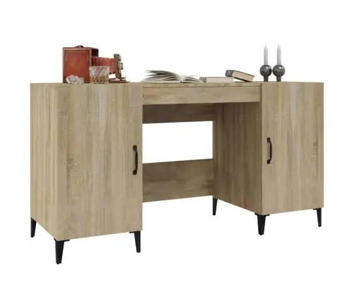 Rakstāmgalds, Ozolkoka Krāsa, 140X50X75 Cm, Inženierijas Koks Vidaxl