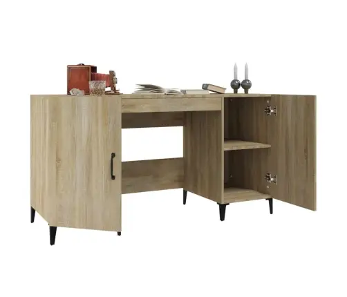 Rakstāmgalds, Ozolkoka Krāsa, 140X50X75 Cm, Inženierijas Koks Vidaxl