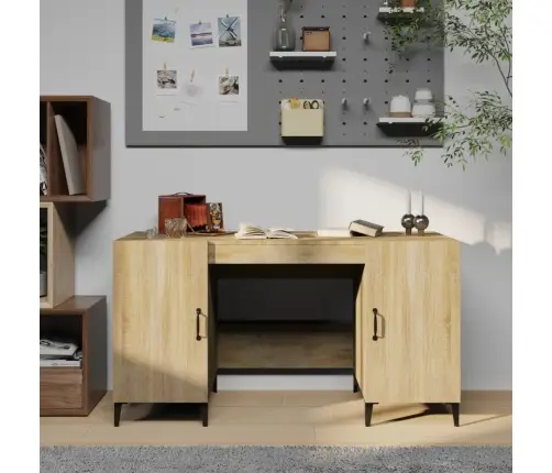 Rakstāmgalds, Ozolkoka Krāsa, 140X50X75 Cm, Inženierijas Koks Vidaxl