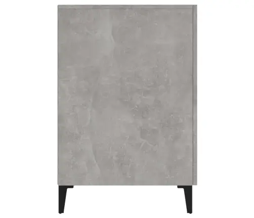 Rakstāmgalds, Betona Pelēks, 140X50X75 Cm, Inženierijas Koks Vidaxl