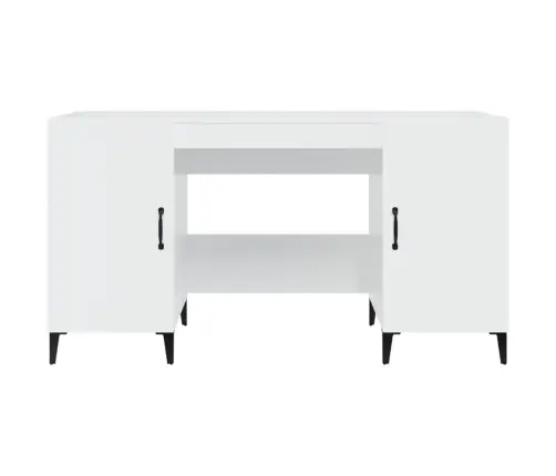 Rakstāmgalds, Spīdīgi Balts, 140X50X75 Cm, Inženierijas Koks Vidaxl