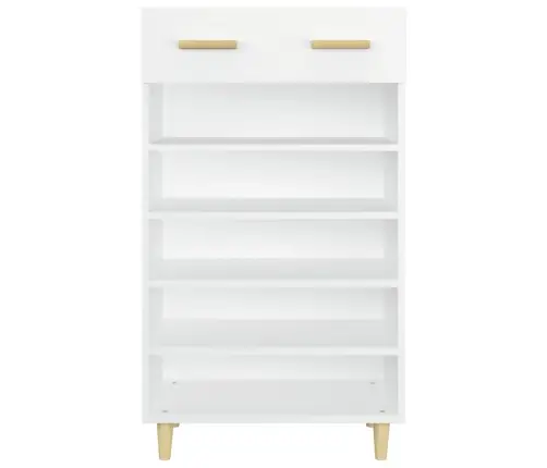 Spintelė Batams, Baltos Spalvos, 60X35X105cm Apdirbta Mediena