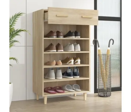 Jalatsikapp, Sonoma Tamm, 60 X 35 X 105 cm Tehispuit